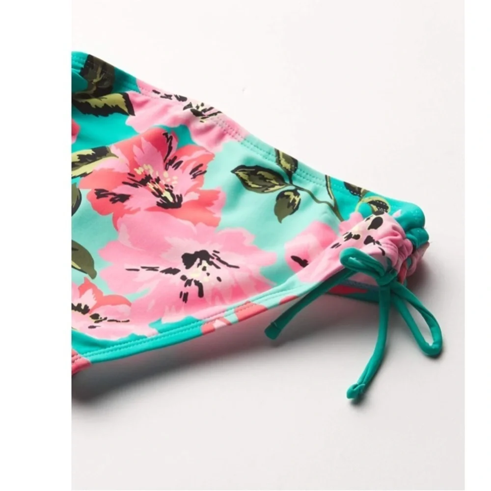 NWT Girl’s Kanu Daisy Surf Floral Bikini Set with UPF 50